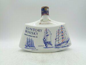 SUNTORY WHISKY OSAKA WORLD SAIL ’83 サントリー ウイスキー ワールドセイル 記念ボトル 大阪世界帆船 陶器 未開封 古酒 Q5702