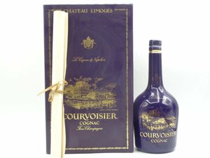 COURVOISIER FINE CHAMPAGNE クルボアジェ フィーヌシャンパーニュ コニャック ブランデー 陶器ボトル 箱入 未開栓 古酒 T55992