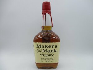 MAKER'S MARK メーカーズマーク 赤 レッド キャップ ウイスキー バーボン 未開封 古酒 1000ml 45％ Z15486