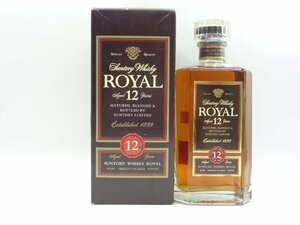 SUNTORY WHISKY ROYAL 12年 サントリー ウイスキー ローヤル スリム 箱入 未開封 古酒 660ml 40% X249752