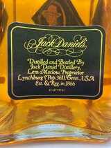 ST【同梱不可】 JACK DANIEL'S ジャックダニエル 125周年 記念ボトル 45％ 1L デキャンタ 替え栓付き 古酒 未開栓 Z028658_画像6
