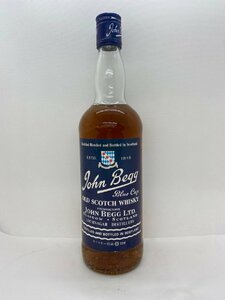 ST 【同梱不可】 JOHN BEGG BLUE CAP ジョンベッグ ブルーキャップ スコッチ ウイスキー 43％ 750ml 未開栓 古酒 Z028846