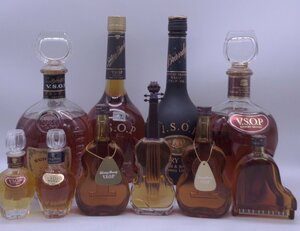 【同梱不可】1円～ SUNTORY サントリー VSOP 10本セット(ミニボトル含) グランドピアノ ギター バイオリン ミニボトル 等 古酒 X244859