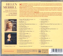 Helen Merrill / with Gil Evans And Hal Mooney / Dream Of You / Fresh Sound FSR-CD 489 / Spain盤_画像2