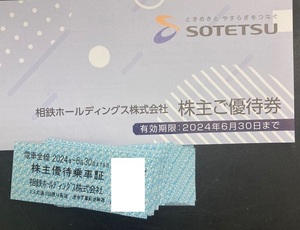 相鉄ホールディングス株主優待乗車証３０枚+冊子１冊 2024年6月30日まで　送料無料