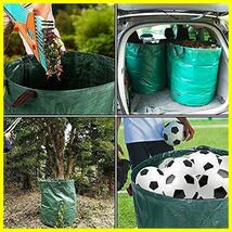 再利用可能な 折り畳み 自立式 大型庭用袋 集草バッグ フレコンバッグ 大容量272L（3個パック）ガーデンバケツ ガーデンバッグ_画像4