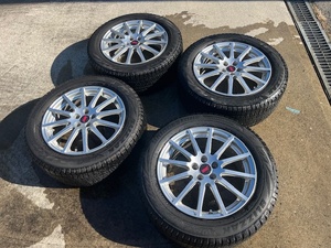 ＜中古＞ブリザック VRX2＜225/55/17＞＆ STI 鍛造アルミホイール＜17×7.5J+48 PCD100＞