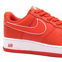 ナイキ 29cm エア フォース 1 '07 レッド ホワイト 税込定価13200円 NIKE AIR FORCE 1 '07 メンズ スニーカー 天然皮革 赤 白_画像9