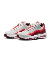 ナイキ 29cm エア マックス 95 グレー オレンジ 税込定価19800円 NIKE AIR MAX 95 メンズ スニーカー 天然皮革 ①_画像1