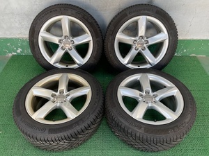 アウディ純正ホイール!! 19x9J +33 冬タイヤ付き 255/50 4本セット 中古 売切!!