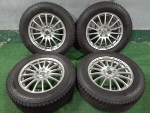 22年製!! BS ECO FORMEホイール!! 17x7J +53 冬タイヤ付き 225/65 4本セット 中古 売切!!