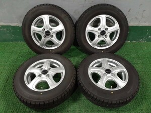 BS BALMINuMホイール!! 13x4J +45 冬タイヤ付き 145/80 4本セット 中古 売切!!