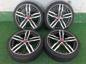 シャレンホイール!! 16x5.5J +48 夏タイヤ付き 165/45 4本セット 中古 売切!!