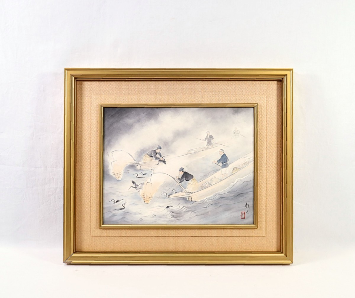 真作 鵜飼幸雄 1971年油彩「箱根風景」画寸 F3 愛知県出身 日展 真作 鵜飼幸雄 1971年油彩「箱根風景」画寸 F3 愛知県出身 日展