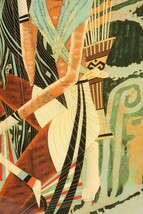 ティン・シャオカン 複製「アイズ・オブ・プレイ」画寸38.5×41.5cm 丁紹光 天と地と人の和合 華麗な色彩と流麗な線描 東洋的な神秘性 8254_画像5