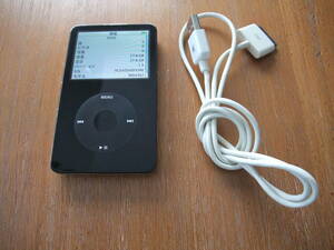 ☆中古 Apple iPod classic A1136 (第 5 世代) 30GB ブラック MA446J　送料185円～