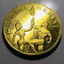 古銭 イギリス　双子座　十二星座　幸運　太陽神　海外古銭　コレクション　大型金貨_画像1