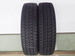 195/75R15 109/107L ブリヂストン W979 中古 7分山 2本セット スタッドレスタイヤ L16990