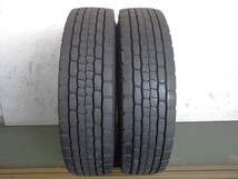 225/80R17.5 123/122L ダンロップ SP680 中古 9分山 2本セット オールシーズンタイヤ 2021年製 L16791_画像1