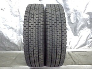 9R19.5 14PR ダンロップ SP020A 中古 9分山 2本セット スタッドレスタイヤ 2018年製 UT2721