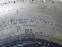 11R22.5 14PR ヨコハマ 710R 中古 9.9分山 2本セット オールシーズンタイヤ 2023年製 UT2716_画像2