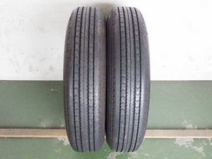 225/80R17.5 123/122L ダンロップ SP110 中古 2本セット サマータイヤ 2021年製 L16302