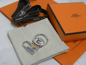 エルメス☆キーホルダー クイズ・レインボー カデナ マルチカラー☆キーリングXカデナ HERMES KEYHOLDER QUIZZ RAINBOW☆新品・本物