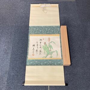 【模写】掛軸 紙本 書 合箱 同梱可能 No.1826