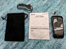 0512u1422　サンワサプライ ワイヤレスマウス 薄型 静音 充電式 ブラック MA-WIR117BKN 同梱不可_画像1