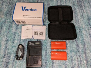 0512u1611　Vemico NP-F550/ NP-F570バッテリー 大容量3000mAh 同梱不可