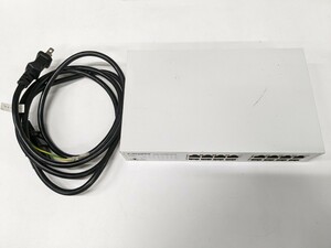 0512u2813　エレコム スイッチングハブ ギガビット 16ポート マグネット付き 電源内蔵 金属筺体 EHC-G16MN-HJW　※同梱不可