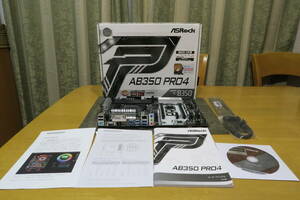 AsRock AB350 PRO4 AM4 マザーボード 国内正規流通品