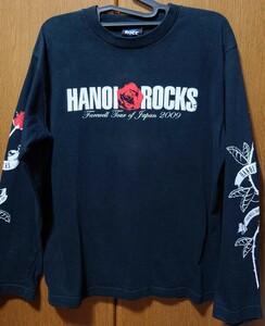 希少 ★HANOI ROCKS★ ハノイロックス Farewell Tour of Japan 2009 ヴィンテージ ロンTシャツ 