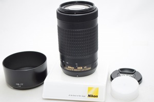 良品★Nikon ニコン AF-P NIKKOR DX 70-300mm F4.5-6.3G ED VR★レンズフード付