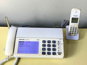 ◆FF57 パナソニック パーソナルファクス KX-PD703UW　動作確認済み　Panasonic　子機(KX-FKD602-W)1台付き　電話機◆N