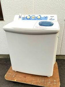 ◆FI51 日立 2槽式電気洗濯機 4.5kg洗い　動作品　HITACHI　PS-45A　★直接引き取り大歓迎！◆N