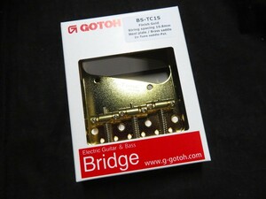 ★新品セール/最安値★GOTOH／BS-TC1S-GG◆国産高品質 高精度！テレキャスター ３連 ブラス サドル◇サイドカット弾きやすい Gold/ゴールド