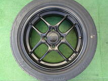 ENKEI エンケイ コンペティション 14×5.5J +38 PCD100 4穴 ブリヂストン ポテンザ Adrenarin RE003 165/55R14 4本セット 【中古】_画像3