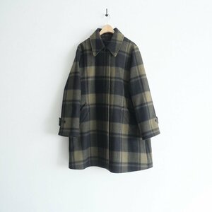 2021AW / Comptoir des Cotonniers コントワーデコトニエ / ウールブロックチェックコート 9号 / 2202-0678