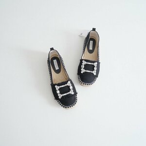 2022 / UNITED ARROWS United Arrows / BIJOU espadrille flat shoes 35.5 / 2210-0403