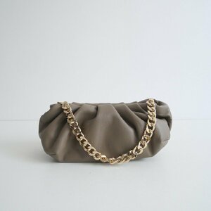 2023AW今季 / NOBLE購入品 / BRENTELLA ブレンテッラ / METALBIG CHAIN BAG バッグ / 23092250000130 / 2312-0319