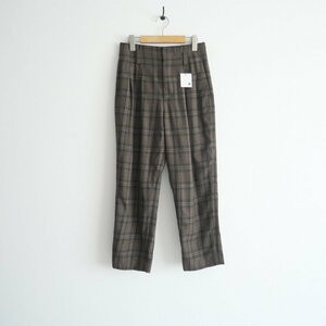 2021AW / MARGARET HOWELL マーガレットハウエル / TONAL CHECK WOOL パンツ 1 / 578-1243003 / 2310-1372