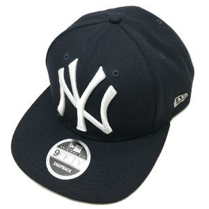 ニューエラ キャップ 帽子 ベースボールキャップ ニューヨーク・ヤンキース ネイビー サイズ56cm- 60cm 未使用 古着 NEWERA