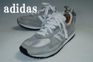 ◆DSC4598◆驚愕の2222円完全売り切り/アディダス/adidas/CITY MARATHON/スエード/グレー/27.5㎝/グレー/ロー/良品/存在感抜群！注目の１足