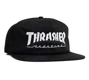 Thrasher (スラッシャー ) US キャップ 帽子 スナップバックハット Mag Logo Snapback Black/White スケボー SKATE SK8 スケートボード