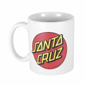 Santa Cruz (サンタクルーズ) マグカップ コップ 陶器 Classic Dot Coffee Mug White スケボー SKATE SK8 スケートボード