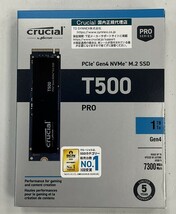 【新品・未開封品】Crucial T500 NVMe PCI-Express 4.0 M.2 SSD 1TB (CT1000T500SSD8JP)_画像1