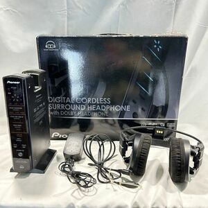 中古 PIONEER パイオニア デジタル コードレス サラウンド ヘッドフォン SE-DRS3000C トランスミッター ワイヤレス TRE-D3000 現状品