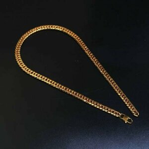 【1円スタート】喜平ネックレス 金チェーン gold necklace 18kgp 金ネックレス 幅9mm 55cmダブル 喜平 メンズ レディース 335