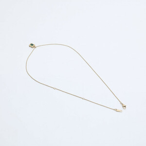 【1円スタート】K18 刻印 Gold necklace emerald レディース 金ネックレス エメラルド ペンダント 18kgp 330